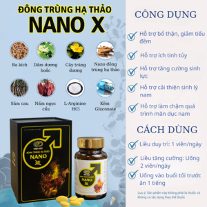 Đông trùng hạ thảo Nano X hộp 30 viên