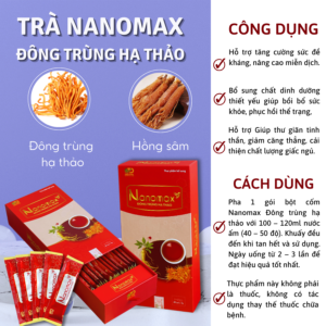 Trà hòa tan Đông trùng hạ thảo Nanomax