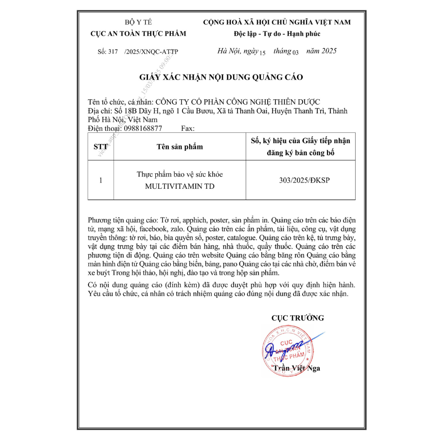 MULTI VITAMIN TD - Ảnh 6