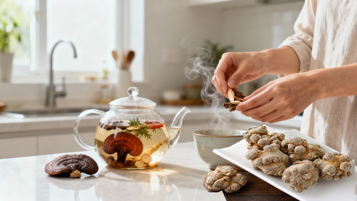 Dược liệu quý từ linh chi và tam thất